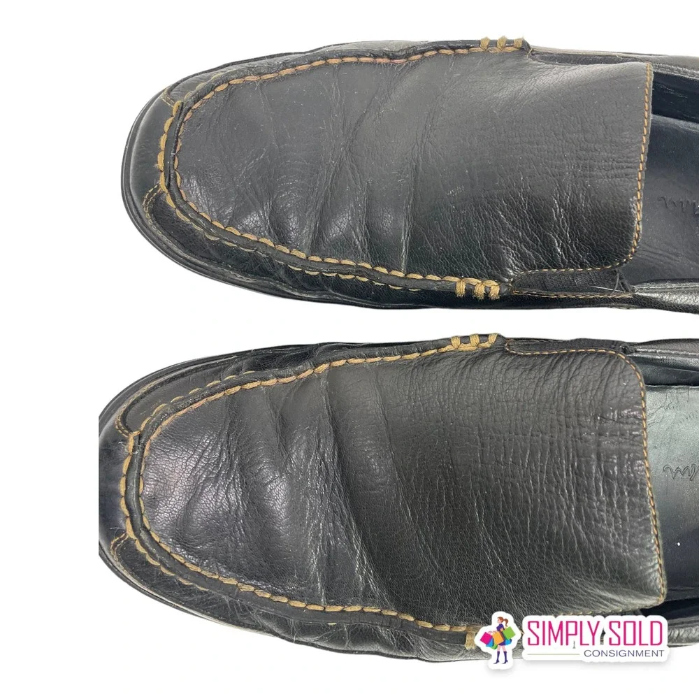 Cole Haan‎ Men's Driving Loafers Shoes Black Leather Slip-On Closed-Toe Sz 10M